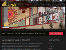 Tablet Screenshot of indianhumanart.com